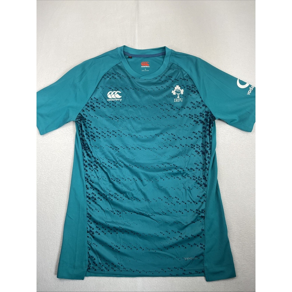 Ireland Rugby IRFU Canterbury VapoDri Training Jersey Teal Mens L